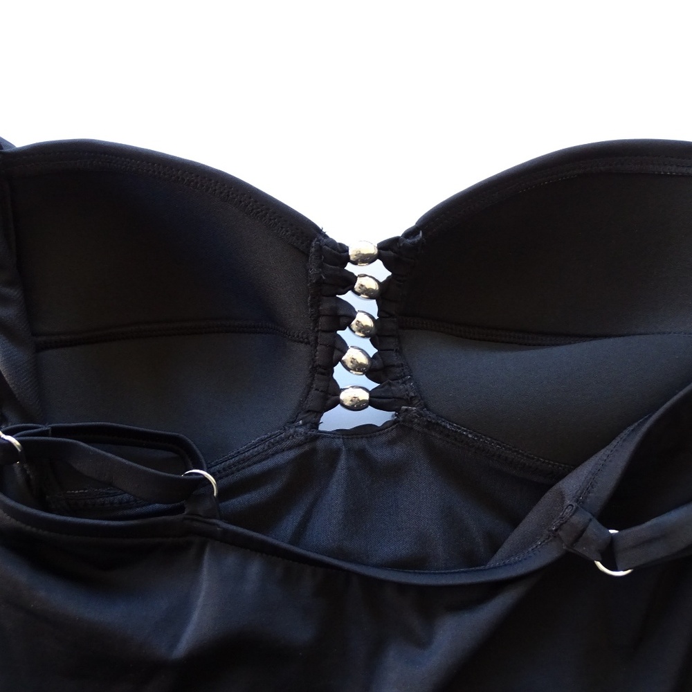 Swim Solutions Beaded Mio NWT 1 Piece Swimsuit - Picture 4 of 4